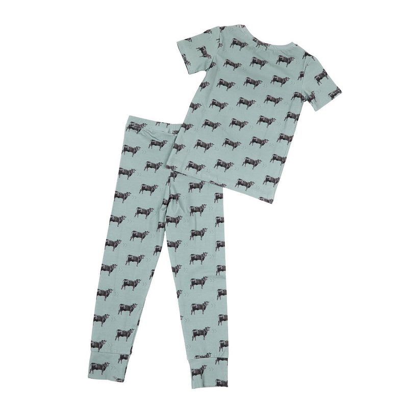 Cowkid Clothing Company Boy's Olive Angus Short Sleeve Set