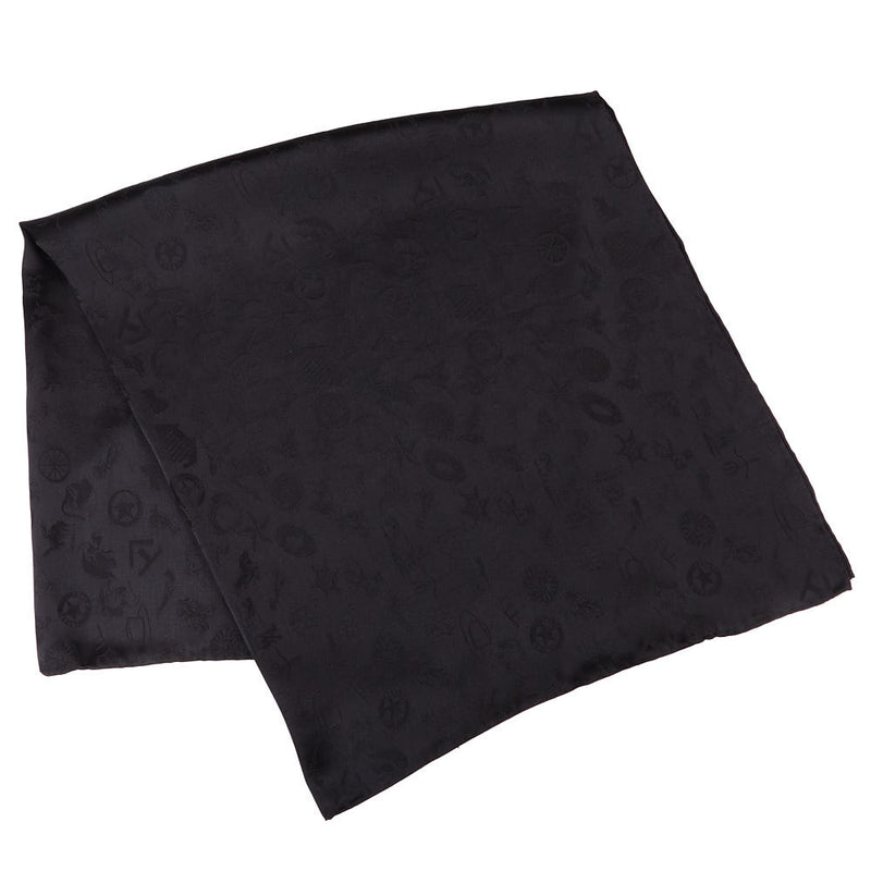 Wyoming Traders Cowboy Logo Black Wild Rag