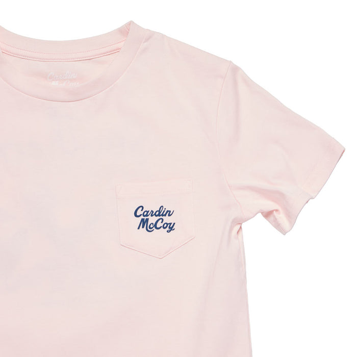 Cardin Mccoy Girls Pink By The Grace Of God Short Sleeve Tee