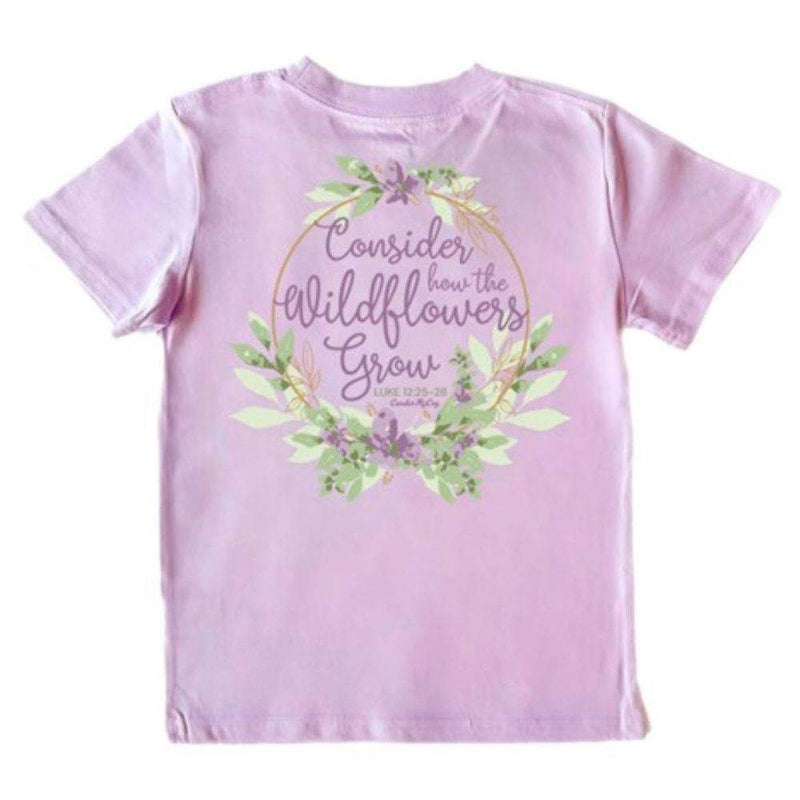 Cardin Mccoy Girls Consider How Wildflowers Grow Lavender Tee