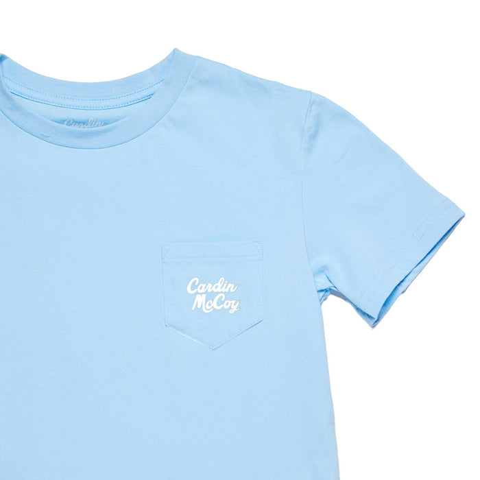Cardin Mccoy Boy's Light Blue Good Stock Short Sleeve Tee