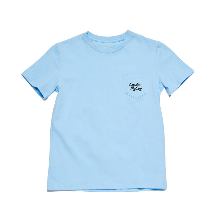 Cardin Mccoy Boys Blue He is Risen Shirt