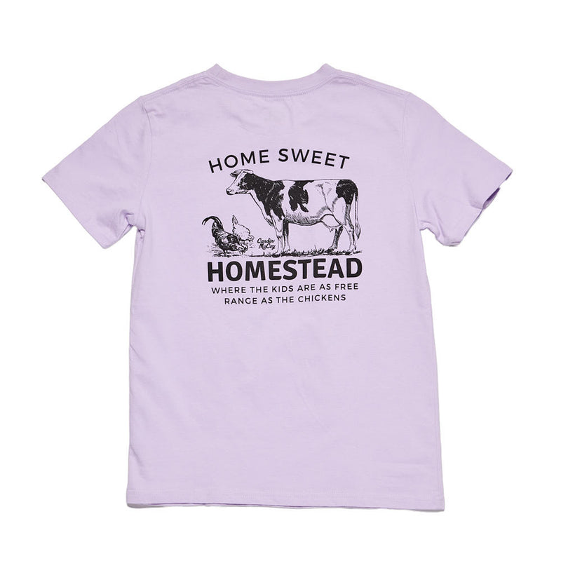 Cardin Mccoy Girl's Lavender Homestead Short Sleeve Tee