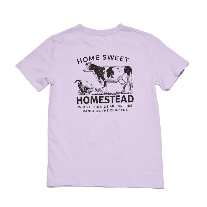 Cardin Mccoy Girl's Lavender Homestead Short Sleeve Tee