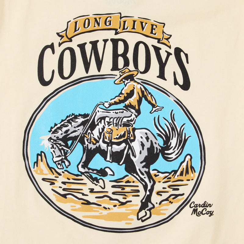 Cardin Mccoy Youth Long Live Cowboys Sand Tee