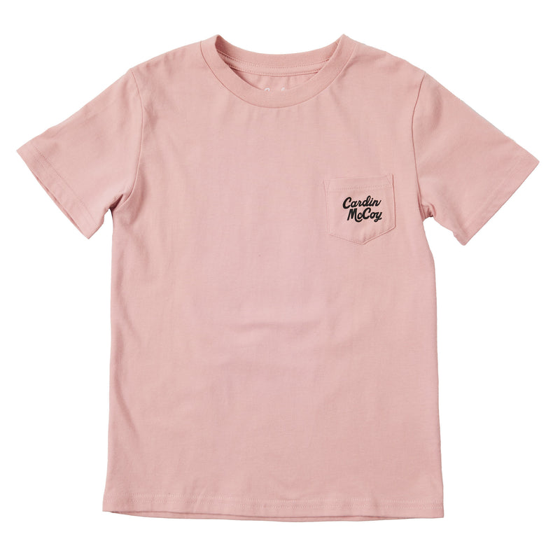 Cardin Mccoy Youth Long Live Cowgirls Rose Tan Tee
