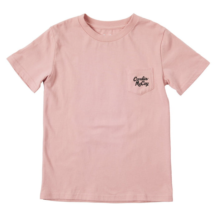 Cardin Mccoy Youth Long Live Cowgirls Rose Tan Tee
