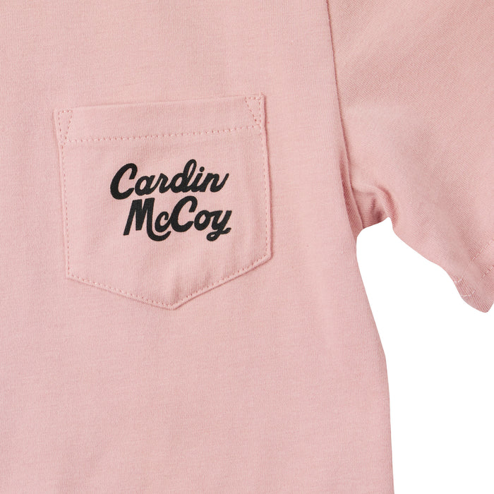 Cardin Mccoy Youth Long Live Cowgirls Rose Tan Tee