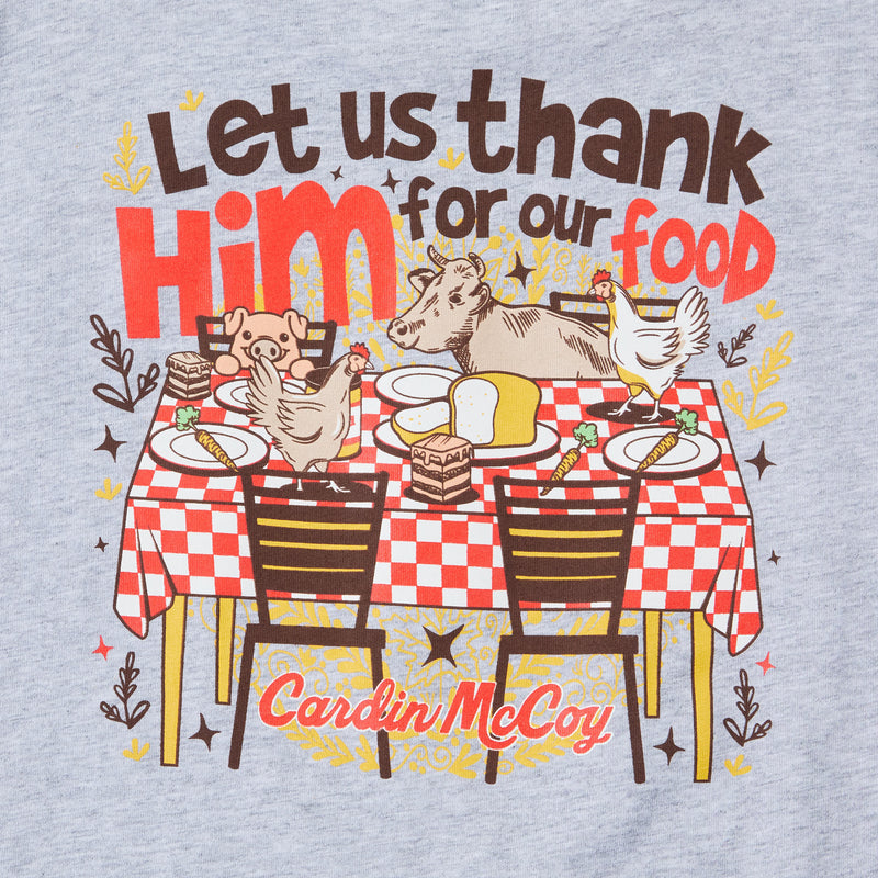 Cardin Mccoy Youth Let Us Think Him Grey Tee