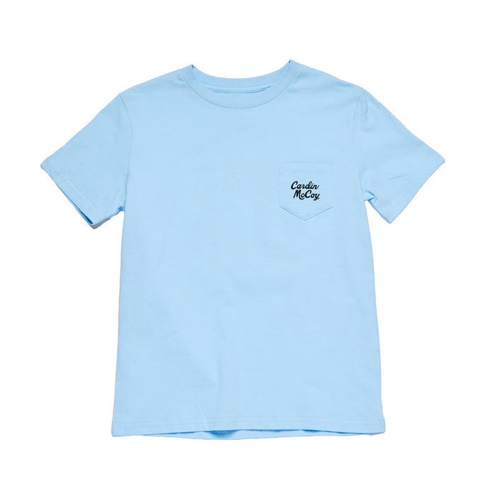 Cardin Mccoy Boy's Light Blue More Cowboys Short Sleeve Tee