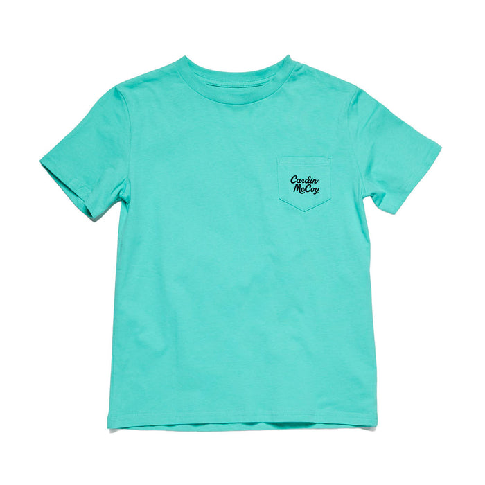 Cardin Mccoy Boys Rise and Shine Teal Shirt