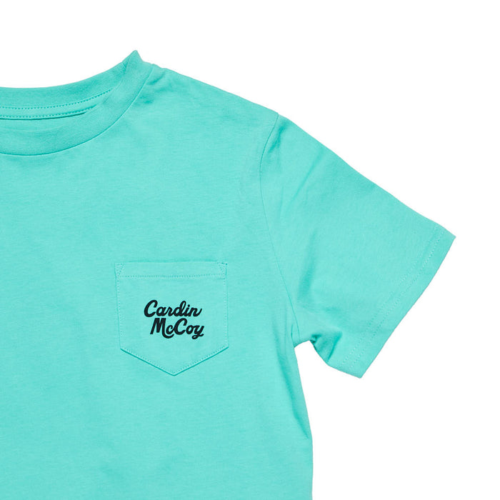 Cardin Mccoy Boys Rise and Shine Teal Shirt