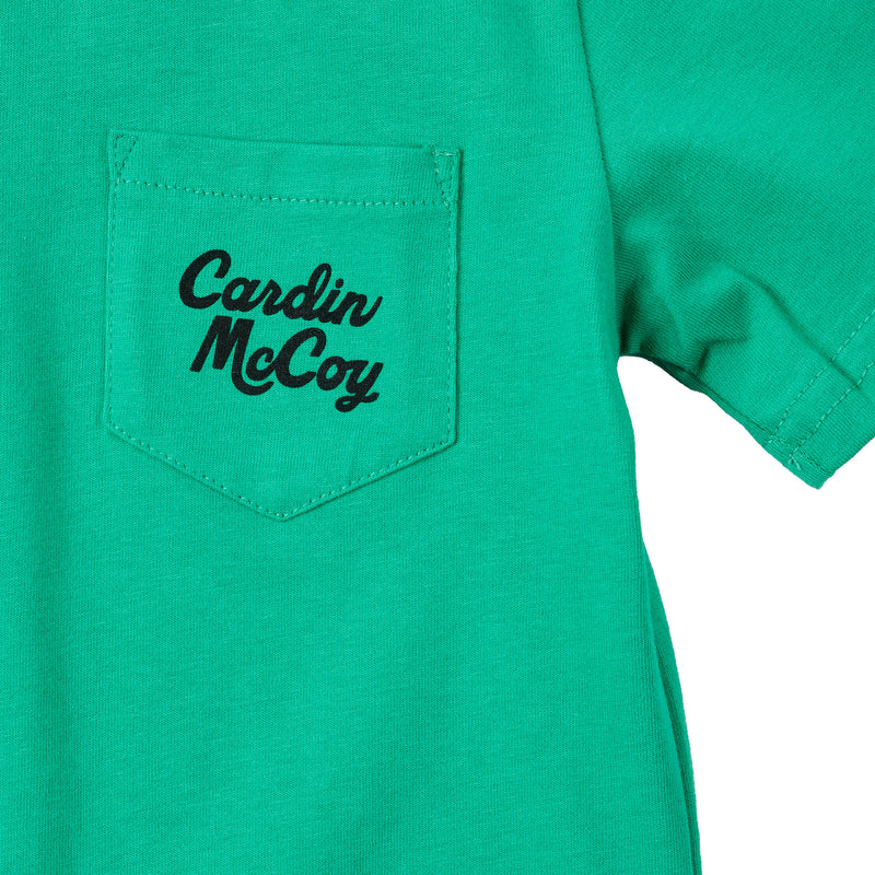 Cardin Mccoy Youth Rise and Shine Tractor Green Tee