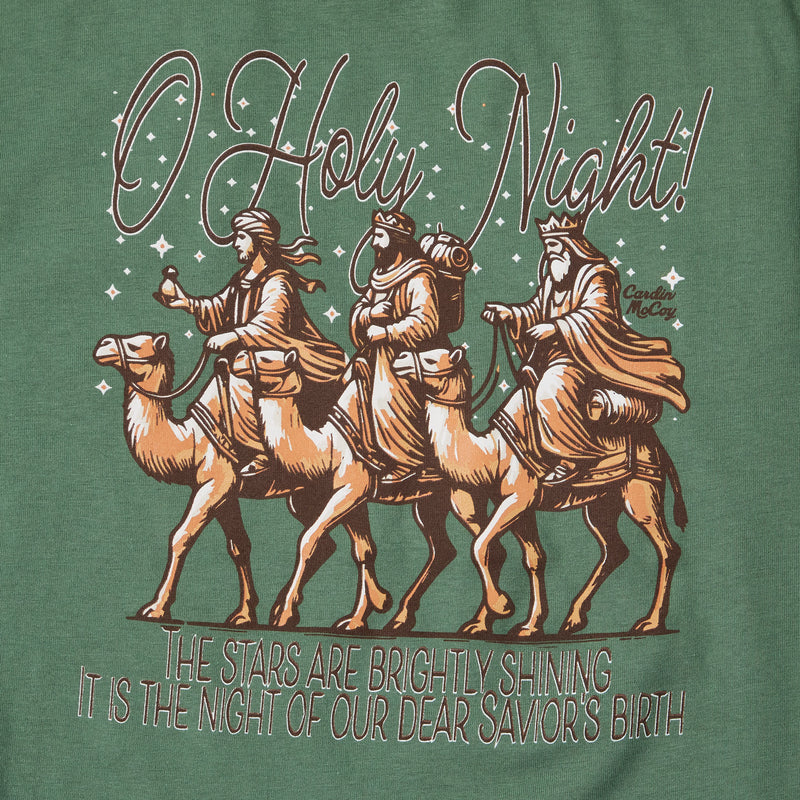 Cardin Mccoy Youth Shining Brightly Dark Green Long Sleeve Tee