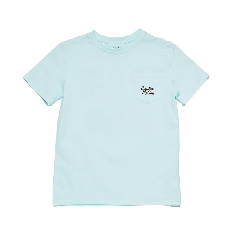 Cardin Mccoy Boy's Mint So God Made a Cowboy Short Sleeve Tee