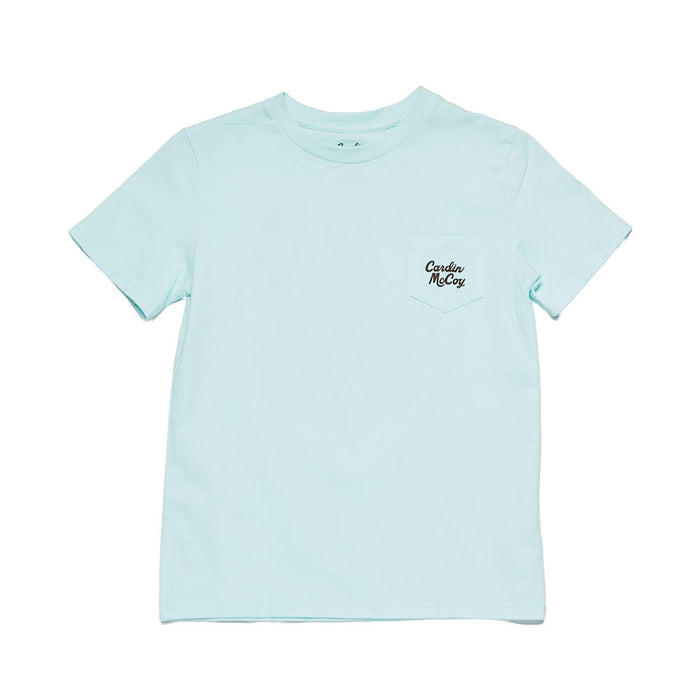 Cardin Mccoy Boy's Mint So God Made a Cowboy Short Sleeve Tee
