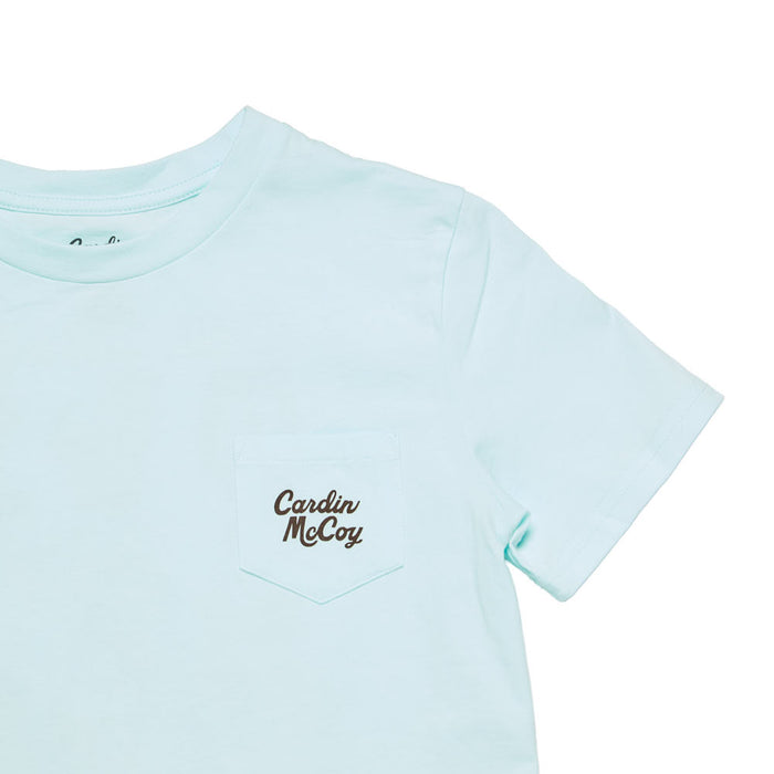 Cardin Mccoy Boy's Mint So God Made a Cowboy Short Sleeve Tee