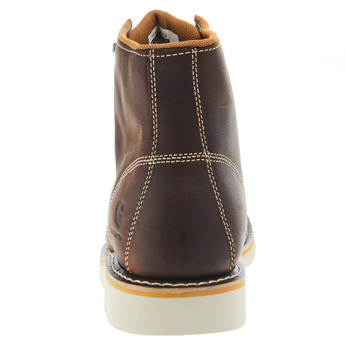 Carhartt Men`s Brown Waterproof 6in Moc Toe Wedge Shoe