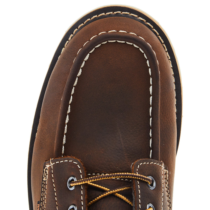 Carhartt Men`s Brown Waterproof 6in Moc Toe Wedge Shoe
