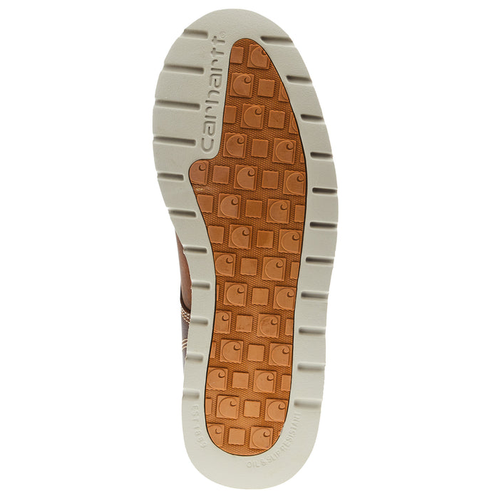 Carhartt Men`s Brown Waterproof 6in Moc Toe Wedge Shoe