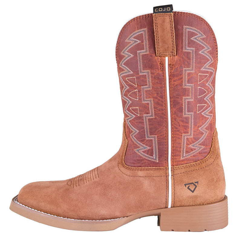 Justin Boot Company Men's Dear Rodeo Rust Roughout Vamp 11in Orange Top