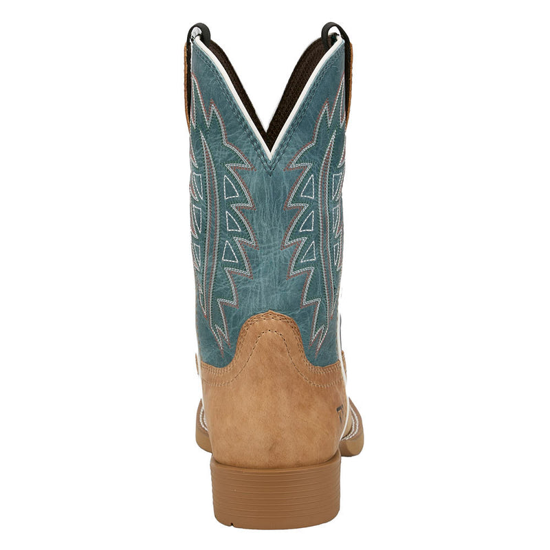 Justin Boot Company Men's Cody Johnson Dear Rodeo Light Tan Cowhide Vamp 11in Blue Top Cowboy Boot