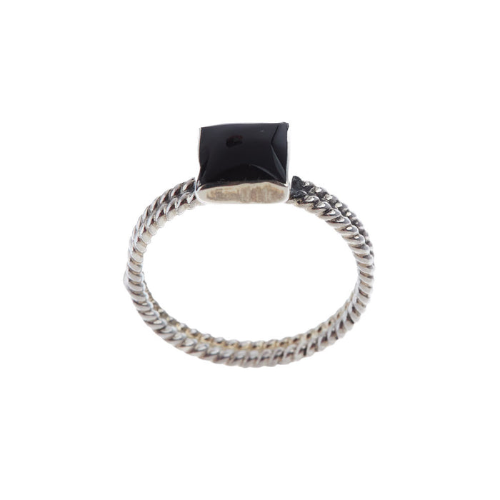 Andy Mikes Concord Black Onxy Twisted Rope Ring