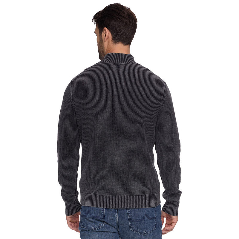 Flag & Anthem Men's Charcoal Alamosa 1/4 Zip Sweater