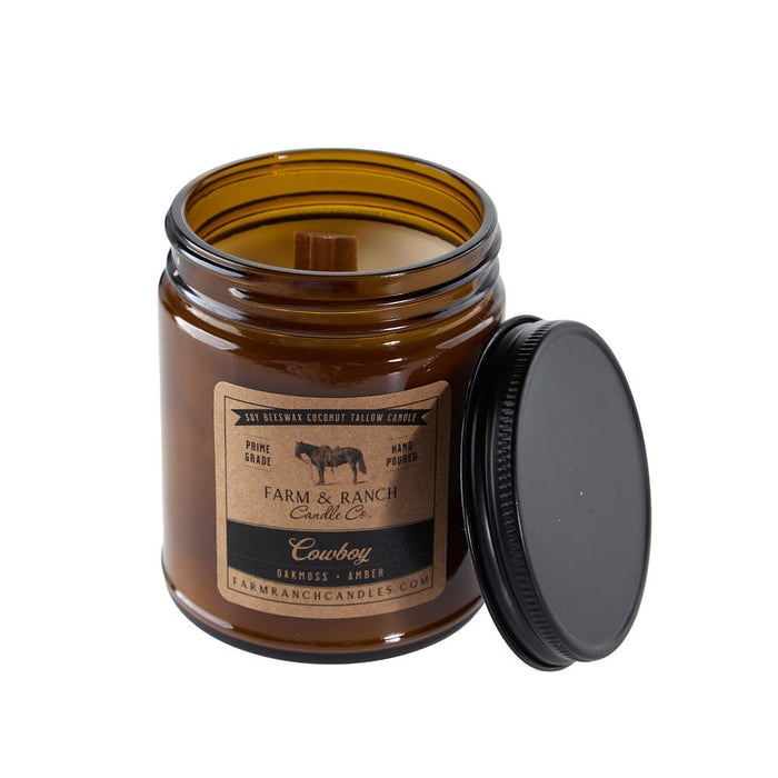 Farm & Ranch Candle Co 7oz wboy Candle