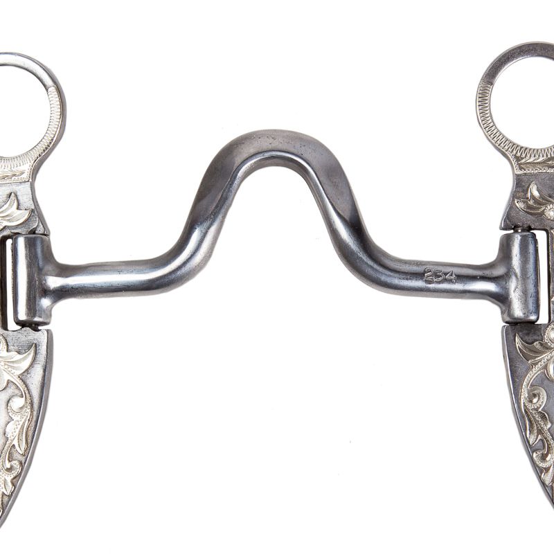 Cowpuncher Floral Cheek Solid Port Bit