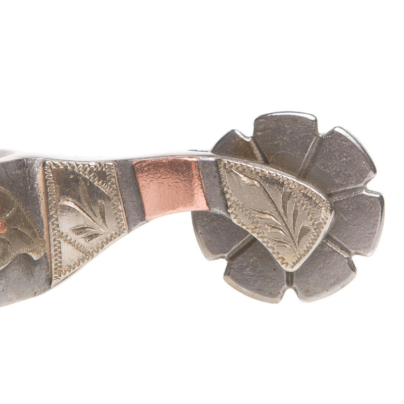 Cowpuncher Ladies Floral Spurs