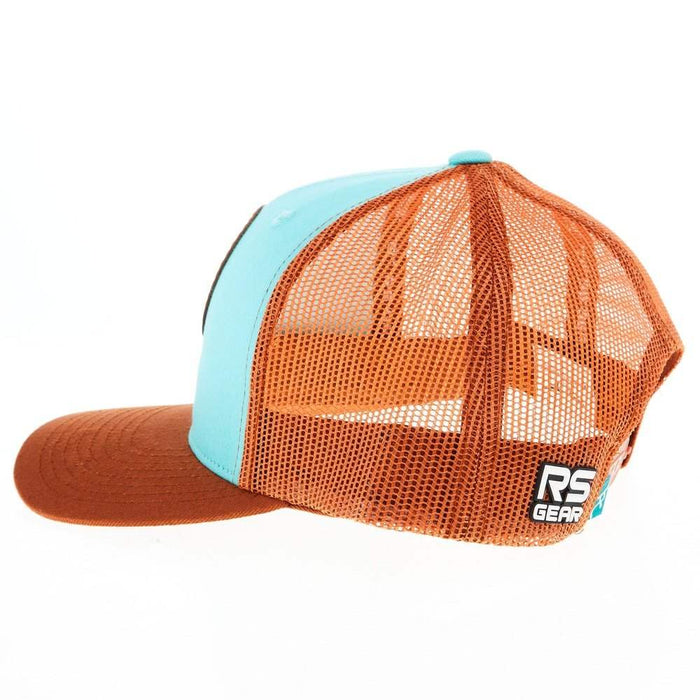 Ropesmart Ocean Blue Leather Patch Snapback Cap