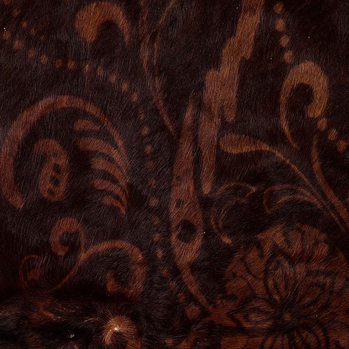 Lmt Design Baroque Medium Beige on Brown Cowhide Rug
