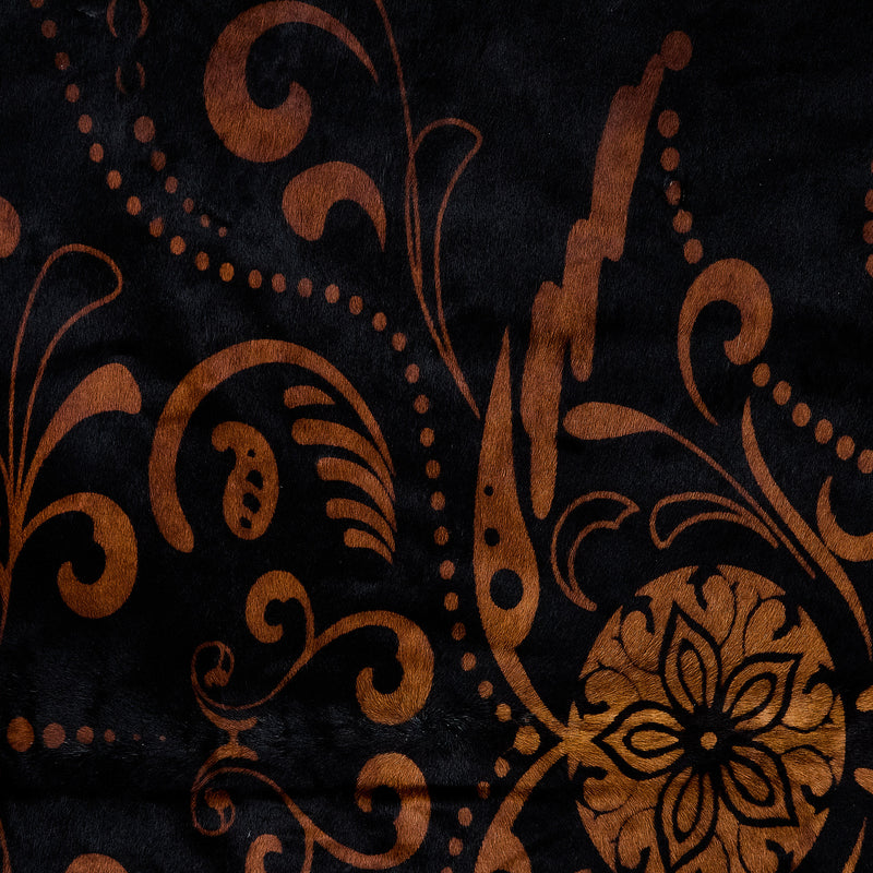 Lmt Design Baroque Medium Brown on Black Cowhide