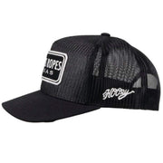 Hooey Cactus Ropes Black and White Cap