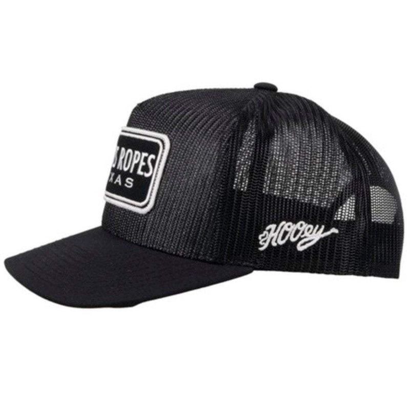 Hooey Cactus Ropes Black and White Cap