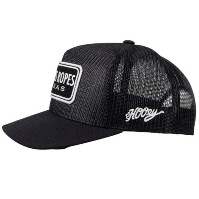 Hooey Cactus Ropes Black and White Cap