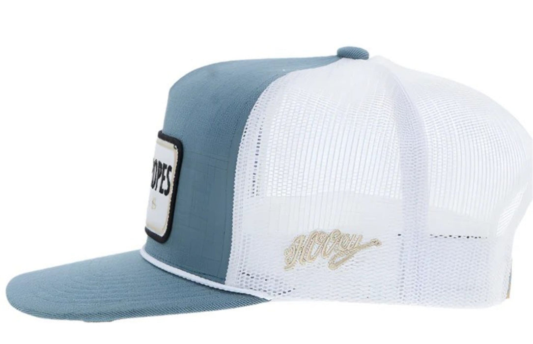Hooey Cactus Ropes Turquoise & White Trucker Cap