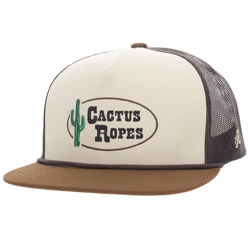 Hooey Men's Cactus Ropes Brown Trucker Cap