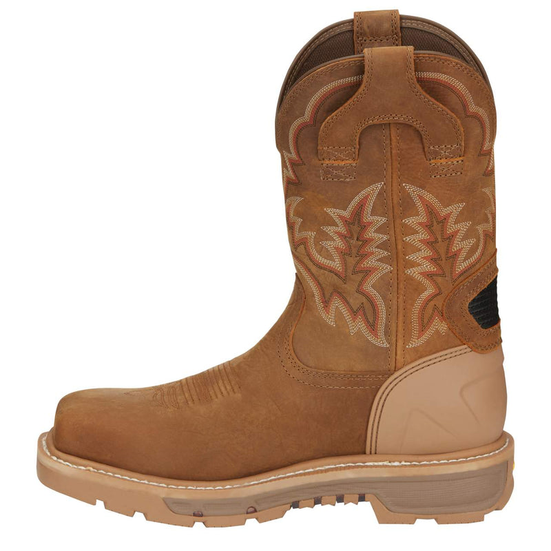Justin Boot Company Men's Commander Montana Rust Waterproof 11in. Nano Composite Work Boot