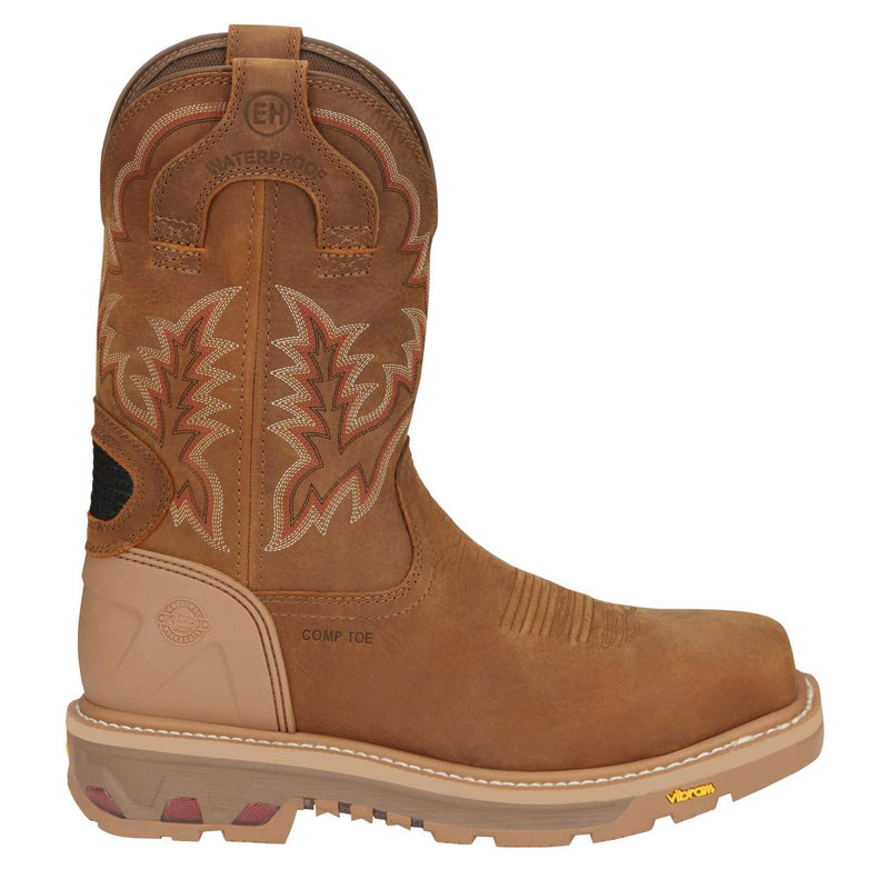 Justin Boot Company Men's Commander Montana Rust Waterproof 11in. Nano Composite Work Boot