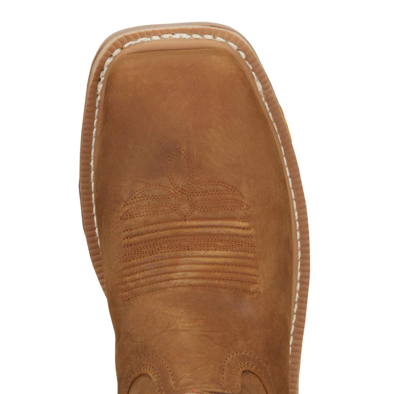 Justin Boot Company Men's Commander Montana Rust Waterproof 11in. Nano Composite Work Boot