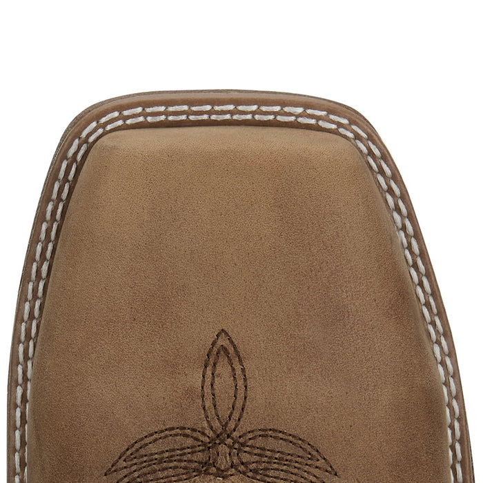 Justin Boot Company Men`s Commander 11In Brown Pull On H2O Square Nano Toe Work Boot