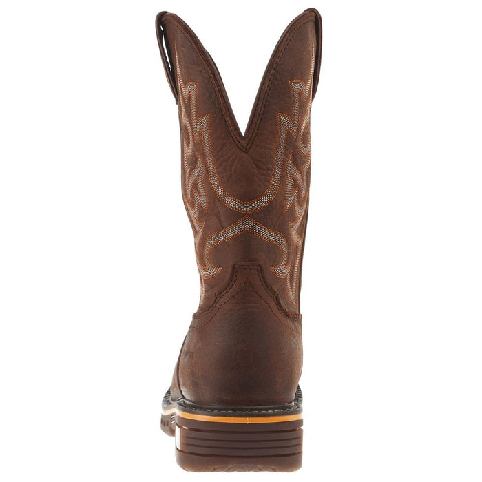 Justin Boot Company Mens Commander Hickory Brown 11 In Brown Top Nano Comp Round Toe Work Boot