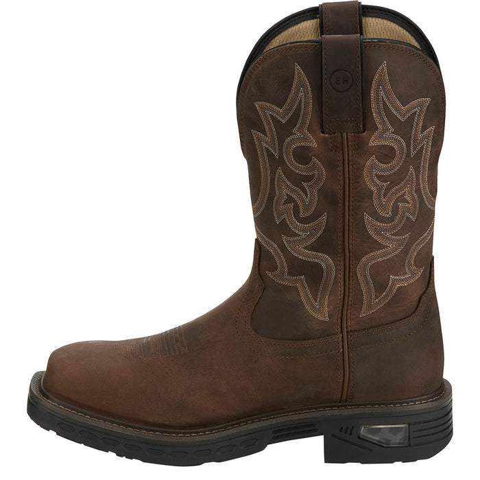 Justin Boot Company Men's Rigman 11In Brown Nano Square Toe Work Boot
