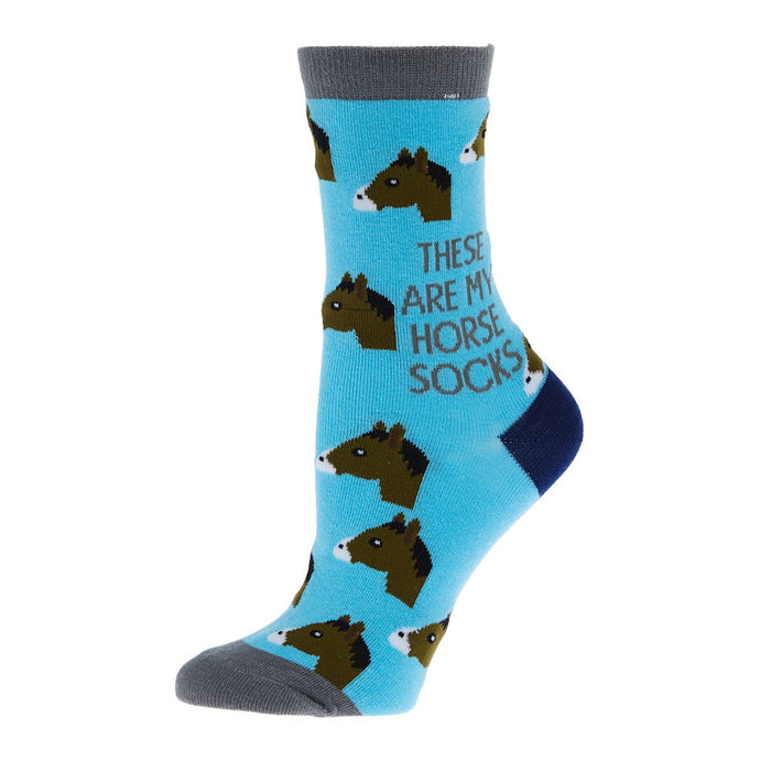 Dreamers & Schemers Youth Horse Crew Socks OSFM