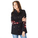 Montanaco Womens Black Embroidered Jacket
