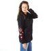 Montanaco Womens Black Embroidered Jacket