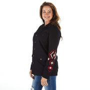 Montanaco Womens Black Embroidered Jacket