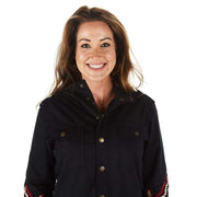 Montanaco Womens Black Embroidered Jacket